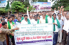 Mangaluru: Farmers demonstrate at DK DC office - Aug 4